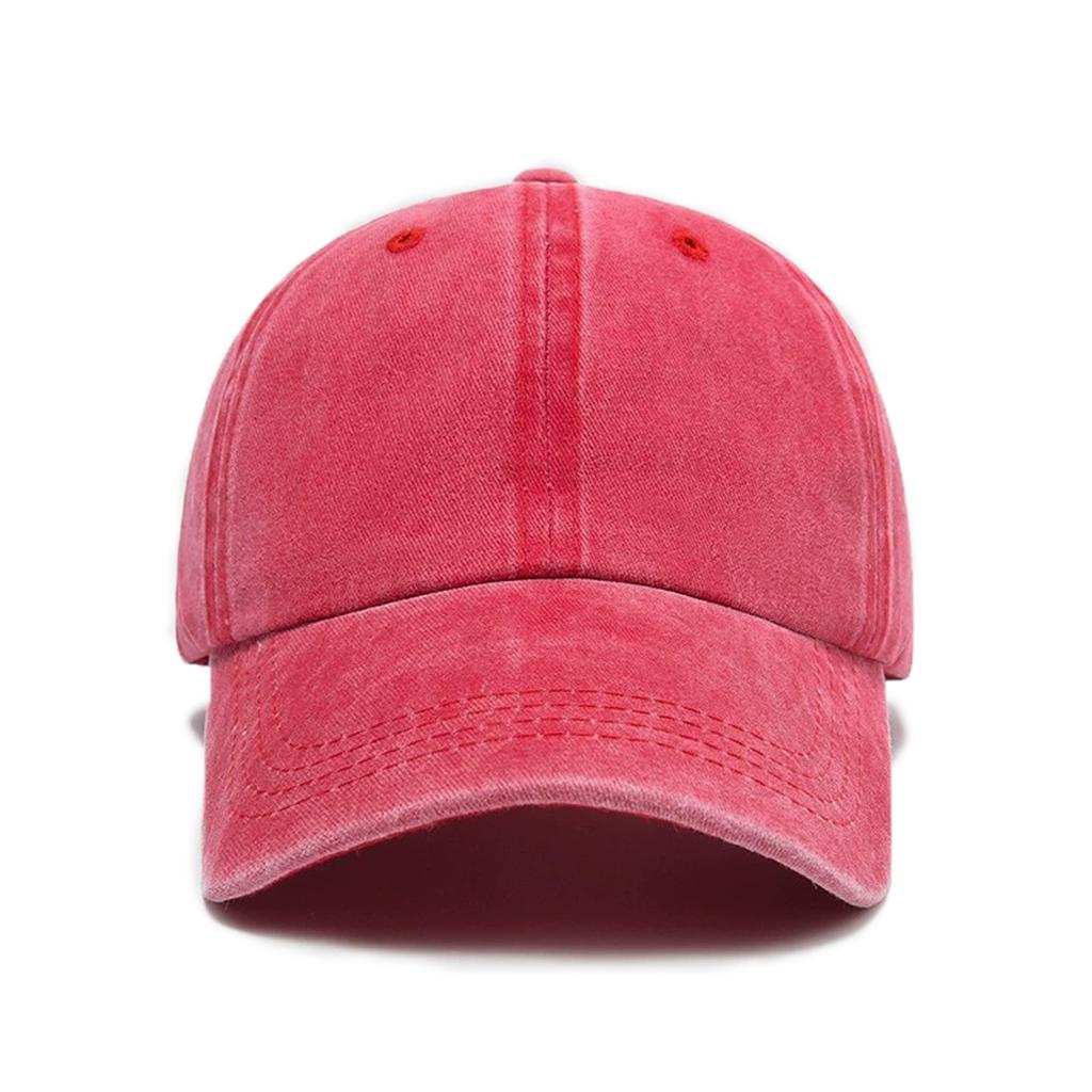 Sunscreen Water Washed MEN'S Baseball Cap with a Small Face, Retro Distressed and Versatile Trendy Duck Tongue Hat, MEN'S Big He