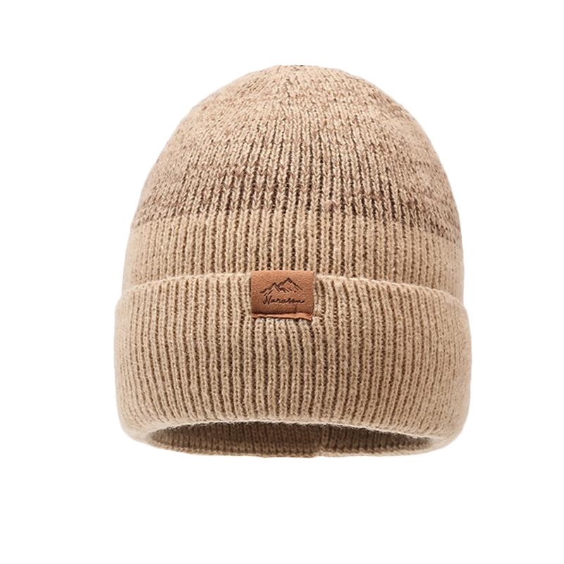 Winter Outdoor Skiing Cold-Proof Hat Scarf Set Velvet Warm Knitted Hat Riding Ear Protection Wool Hat