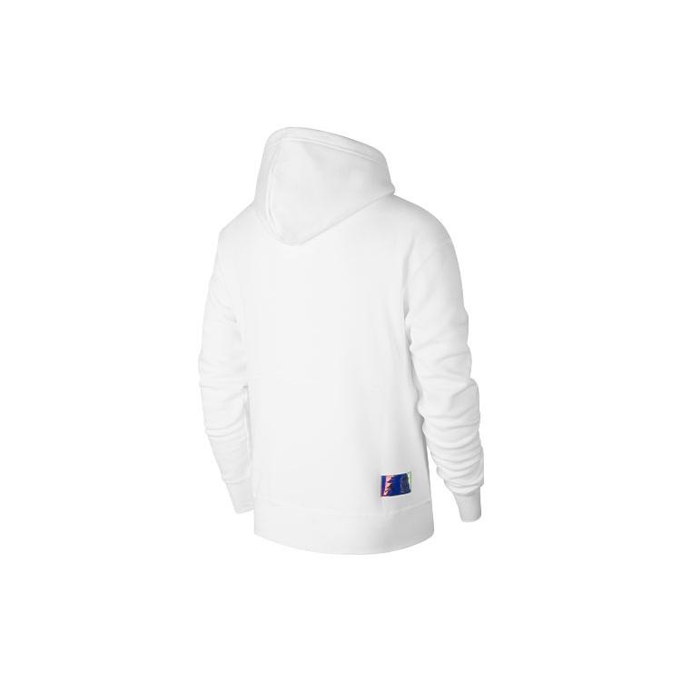 Felpa con cappuccio Air Jordan Paris Saint-Germain Stampa Pile Bianca Uomo CZ0816-100