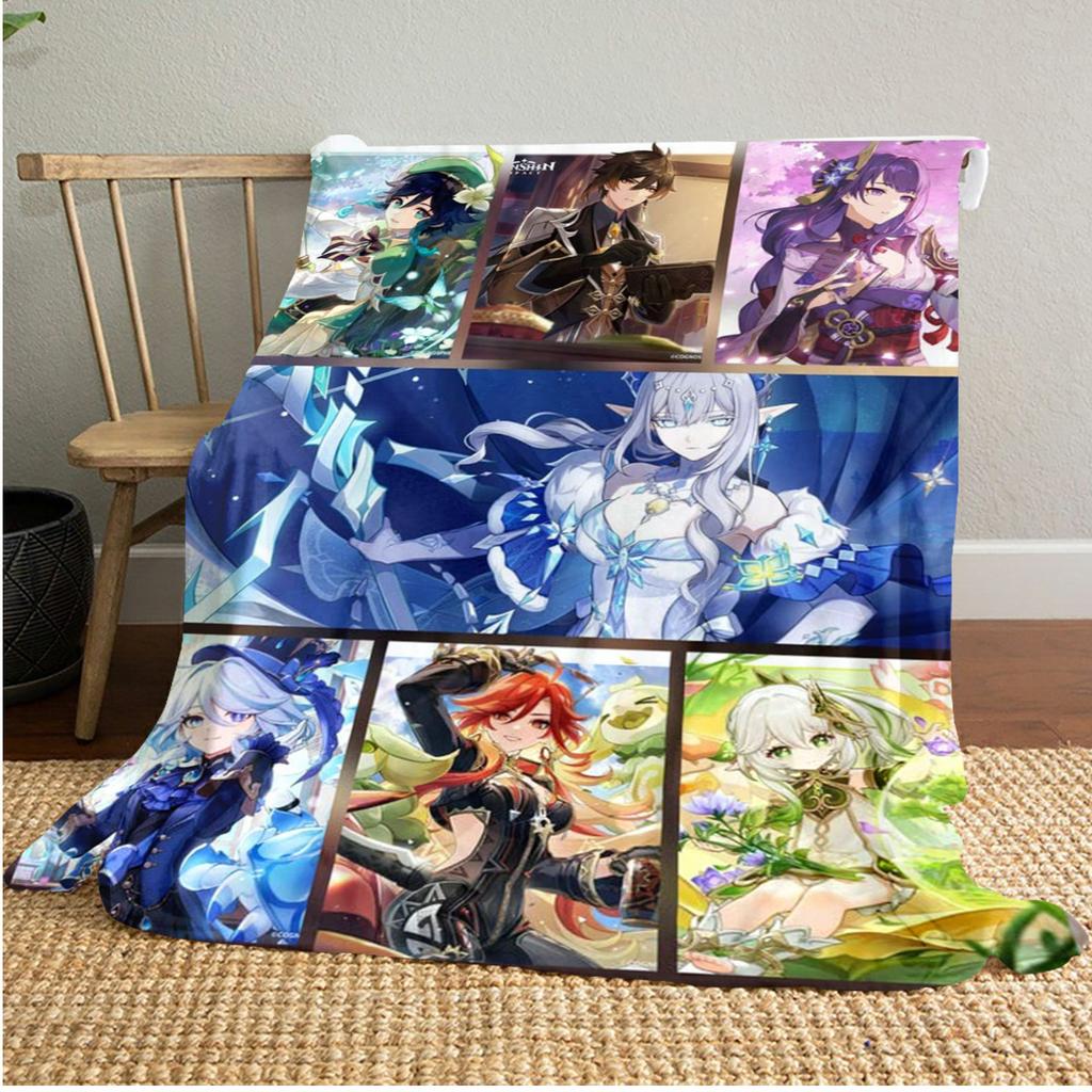 Genshin Heroes Blanket Soft And Portable All Season Home Bed Sofa Blanket Office Travel Nap Break Warm Blanket