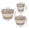 Seagrass Basket Planters Rattan Flower Basket Indoor Outdoor Plant Containers Home Decoration Flower Handmade Basket