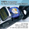 3-10PK 12mm Fabric Iron-on Labels Compatible for DYMO LetraTag A18771 A18768 Black on White Label for LetraTag Plus LT100H Maker