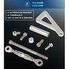 Billet Alternator Bracket Adjustable Kit For Chevy SBC 305 327 350 383 5.0L 5.7L V8 Eight Cylinder Long Water Pump Polished Aluminum For Chevy Small