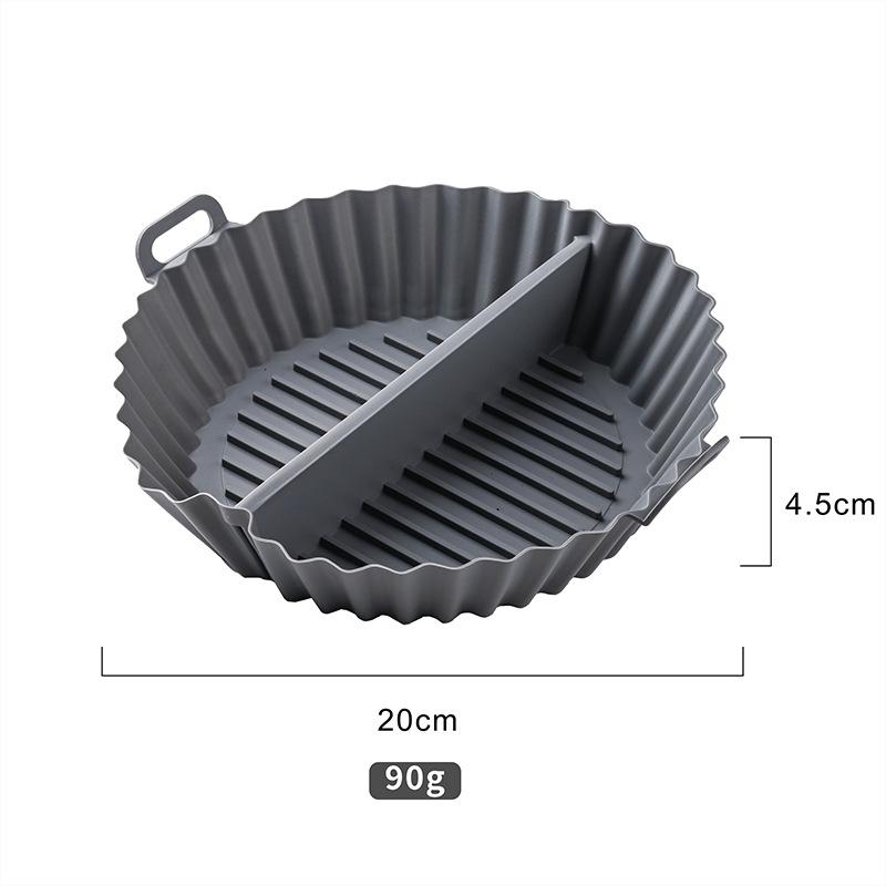 Silicone baking pan split air fryer baking pan household air fryer mat thickened silicone