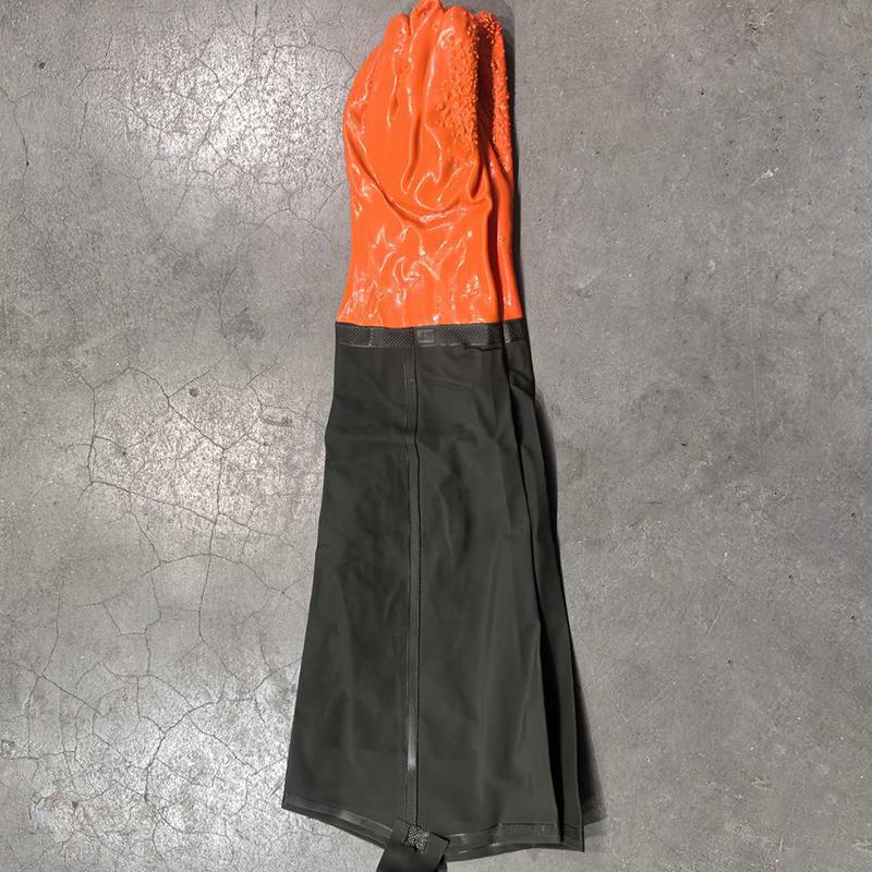 1 Pár Dlouhé Vodotěsné Rukavice na Čištění Odpadu Chemicky Odolné Rukavice Pvc Opakovaně Použitelné Odolné Dlouhé Gumové Rukavice