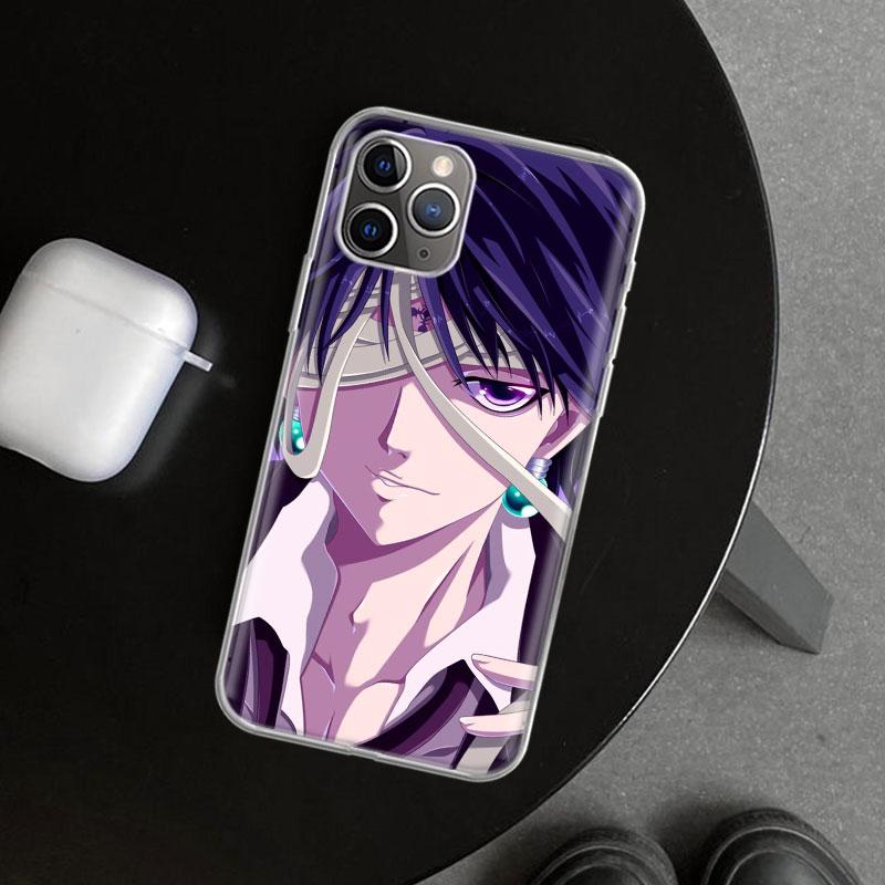Huner X-Hunters Chrollo Shizuku Phone Case Cover for iPhone 11 12 13 Mini 14 15 Plus 16 Pro Max 17 Air 7 8 + SE Art Customized F