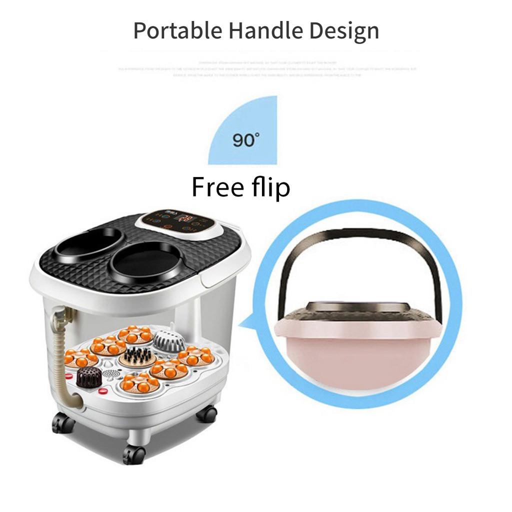 Household Constant Temperature Fumigation Foot Therapy Device Foot Spa Bath Massager Automatic Electric Roller Massager