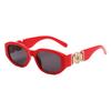Trendy Thick Frame Irregular Sunglasses with Metal Rose Design Vintage Shades Sun Glasses