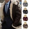 Winter Thermal Jacket Jacket Imitation Leather Velvet Men's Coat