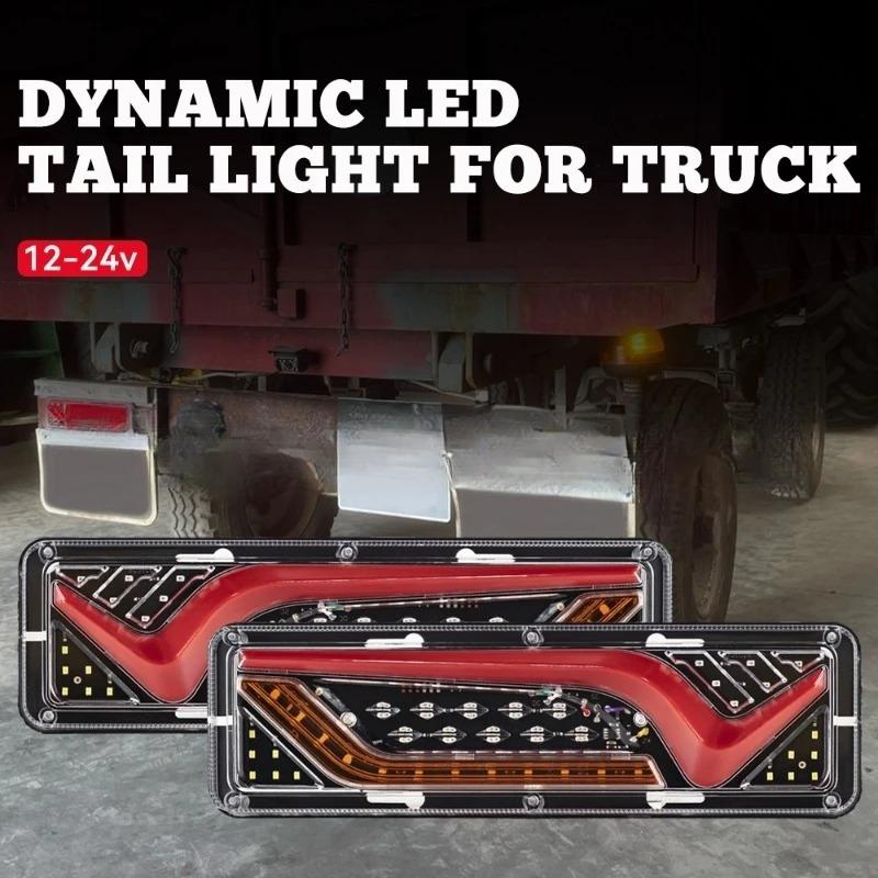 2 X LKW-Anhänger-Rücklichter 12V 24V Traktorlicht LED-Rücklicht für Anhänger Wohnwagen Rücklicht Fahrlicht Blinker