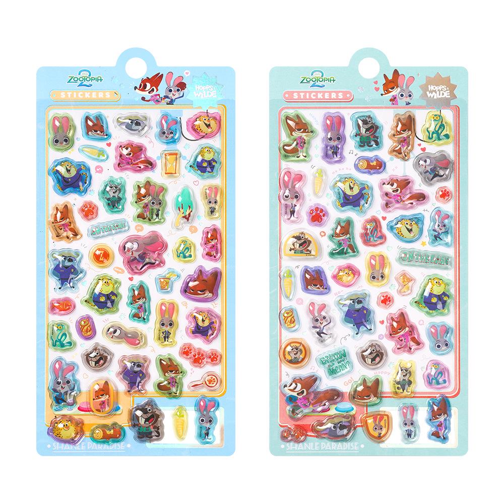 Zootopia 3D Crystal Stickers - Judy & Nick Rabbit Police Officers for Kids Single Sheet Price