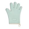 Heart-Shaped Silicone Insulated Oven Mitts: Cotton-Padded, Heat-Resistant, Five-Finger Design for Cooking and Baking.