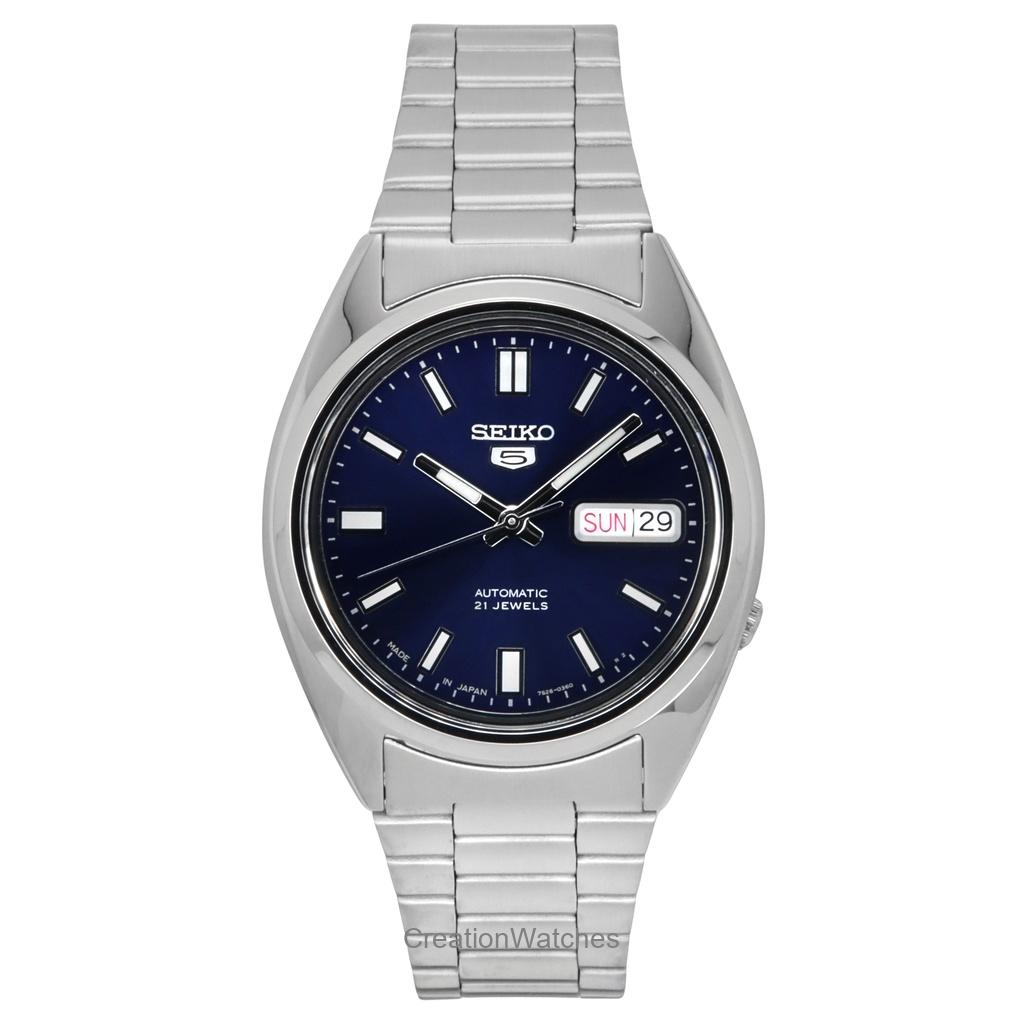 

Восстановленные мужские часы Seiko 5 Automatic 21 Jewels Japan Made SNXS77J1 синий