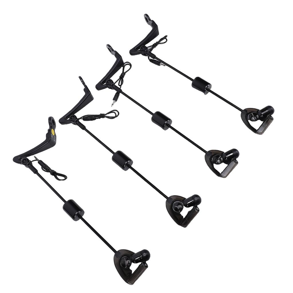 4 Pcs Fishing Bite Alarm Indicators   Carp Fishing LED Illuminated Bite Indicator for Outdoor