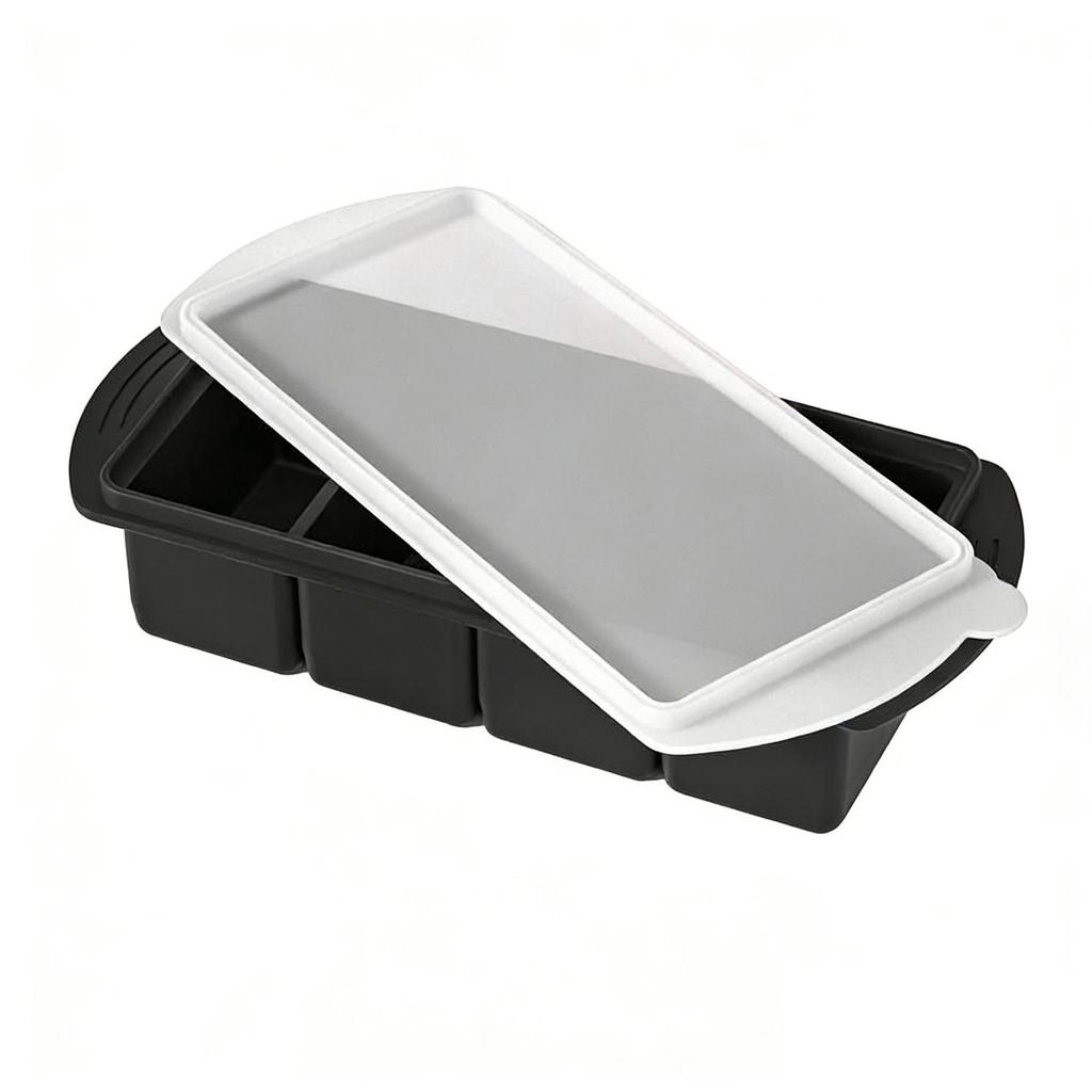 Frozen Soup & Baby Food Silicone Ice Cube Tray - 4/2 Grids, Freshness Storage Box.