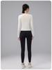 Women's Quick-Dry Long Sleeve Round Neck Training Top for Yoga and Running