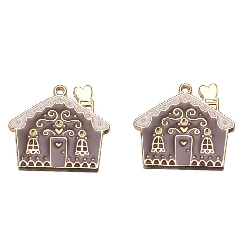 

6 шт. эмалированная рождественская елка красные сосновые шишки рождественские домашние подвески для ожерелий браслетов сережек DIY изготовление ювелирных изделий рождественский декор