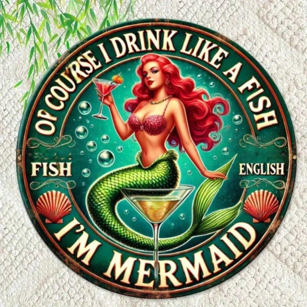 Vintage Metal Tin Sign Retro Wall Art Decor 20x20cm