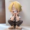 One Piece Q Version Sitting Pose Luffy, Zoro, Sanji Figures - Trendy Play Doll Model Toy Ornament