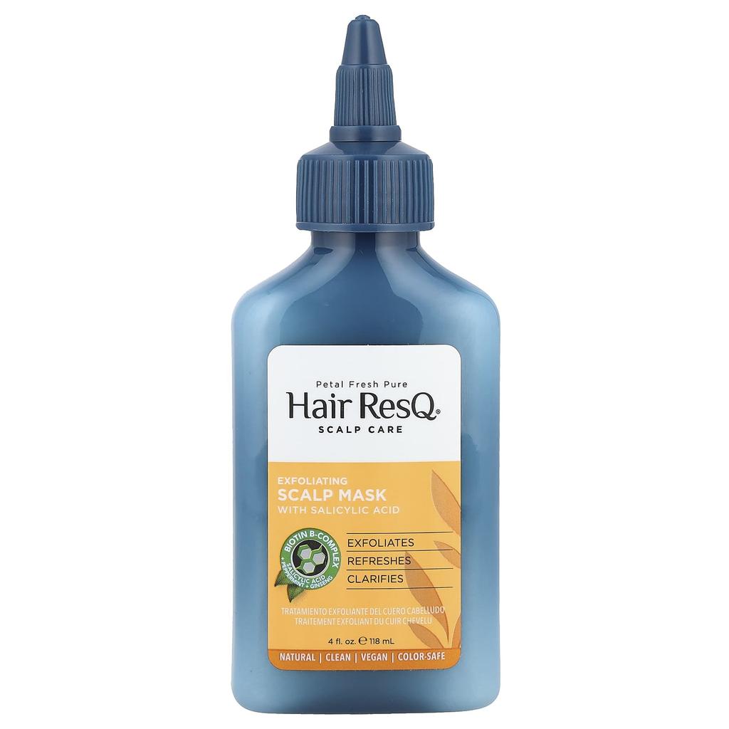 Petal Fresh Hair ResQ® Scalp Care, złuszczająca maska do skóry głowy z kwasem salicylowym, 4 fl oz (118 ml)