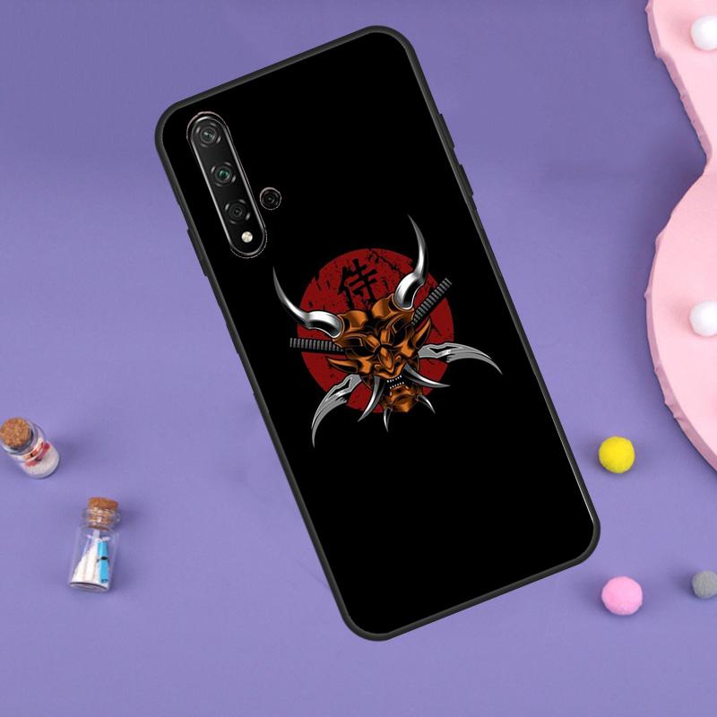 Samurai Mask Demon For Huawei Nova 5T 9 10 SE 7i 8i 11i 12i Y60 Y61 Y70 Y72 Y73 Y90 Y91 P20 P40 P30 Lite Case