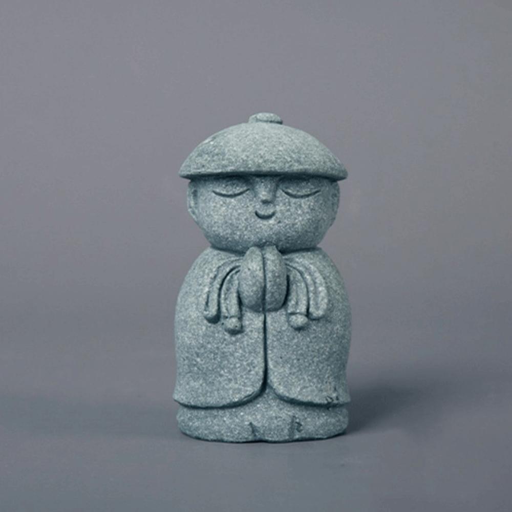 

Creative Japanese Miniature Buddha Statue Exquisite Durable Buddha Sculpture Ksitigarbha Buddha Figurine Table Decor
