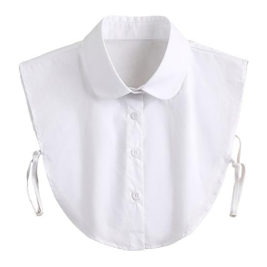 Denim Fake Collar Lapel Women Easy Button-On Shirt Collar Sweaters Dresses Jackets Layering Accessory