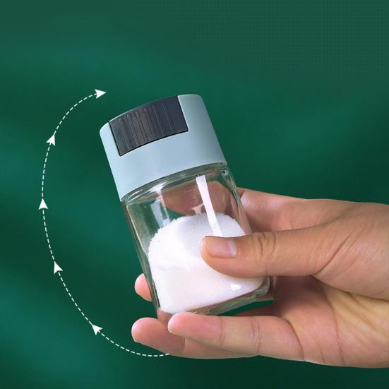 Glass Salt Shaker with Moisture Resistant Seal Easy Refill Transparent Design Food Grade Seasoning Jar