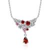 Color Treasure Pendant Clavicle Chain Design S925 Sterling Silver Color Zircon Necklace