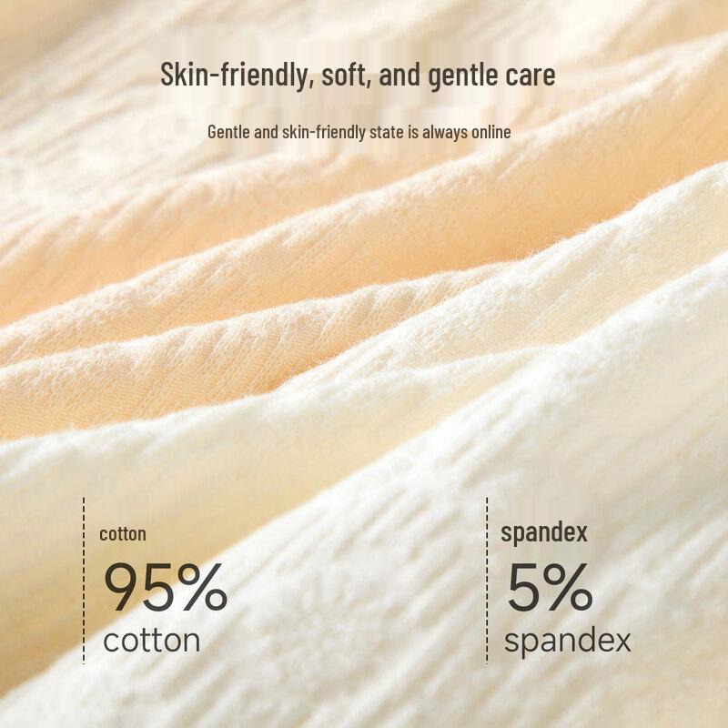 FENTENGCARE Women's 7A Antibacterial 100% Cotton High-Waist Seamless Underwear