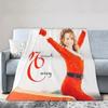 3D-Druck Mariah Carey Decke Weiche Sofadecke Überwurfdecke Fleece Wandteppich Weihnachten Warme Bettdecken für Schlafzimmer Couch