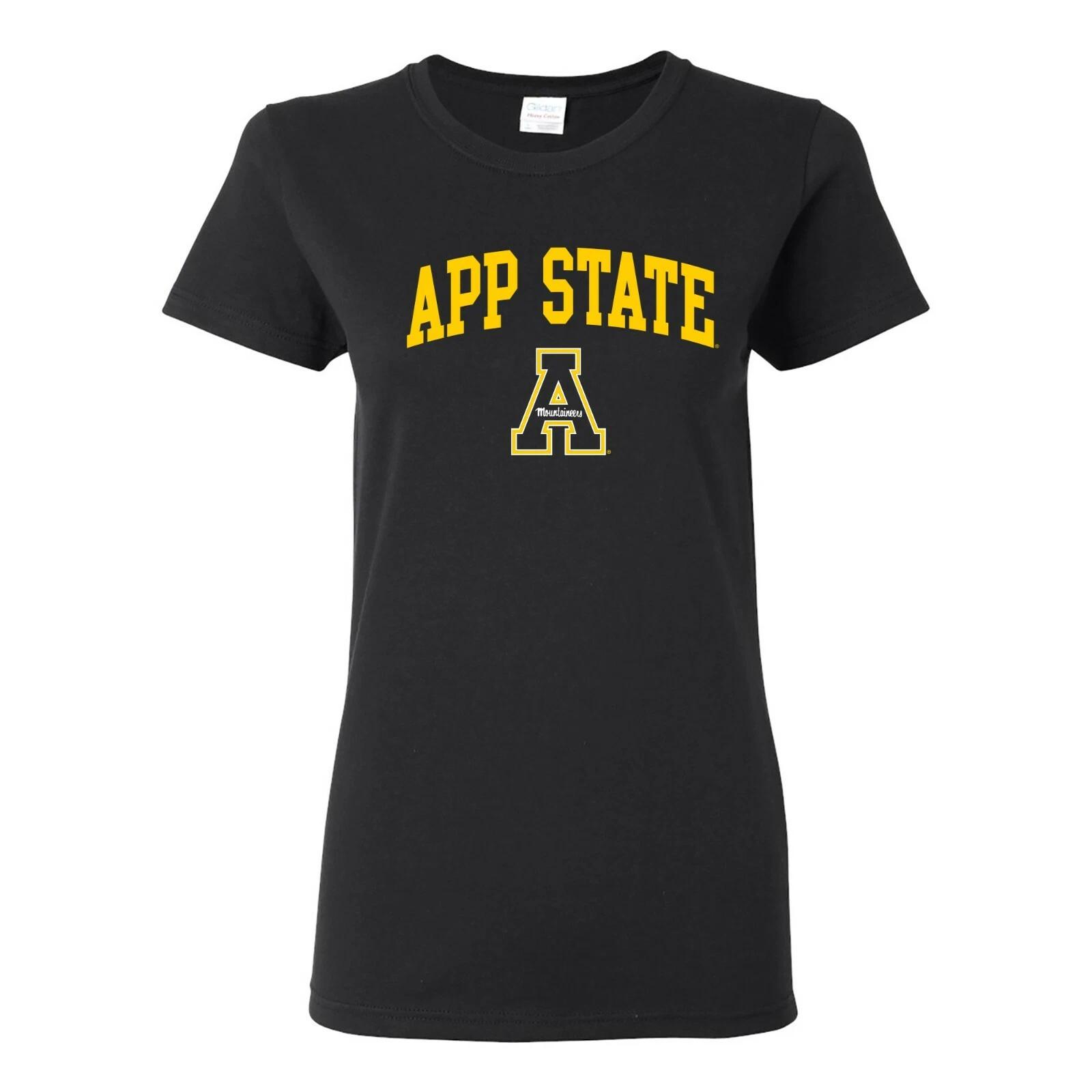 Appalachian State Mountaineers Arch Logo Womens T-Shirt - Black M