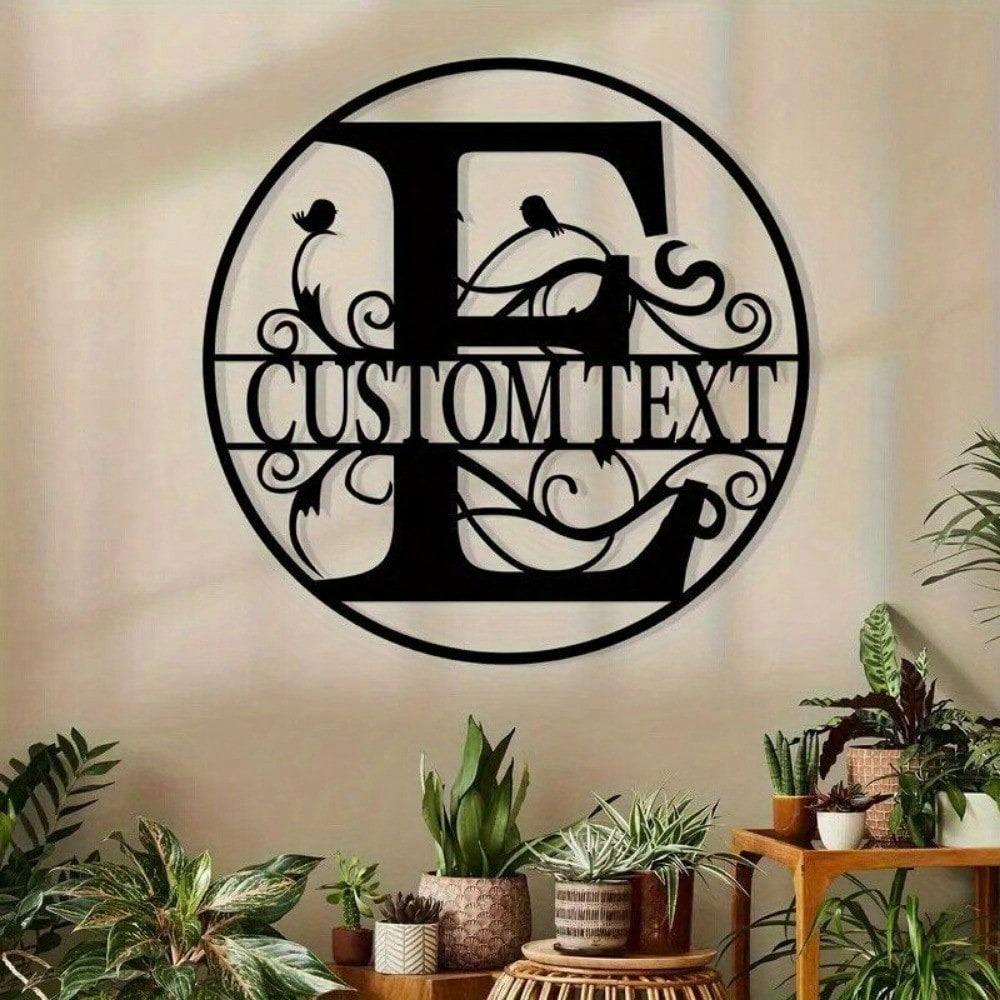 Custom Metal Letter Sign, Personalized Name Plate for Wall Decor, Birthday Gift, Housewarming, Wedding, Party Decoration