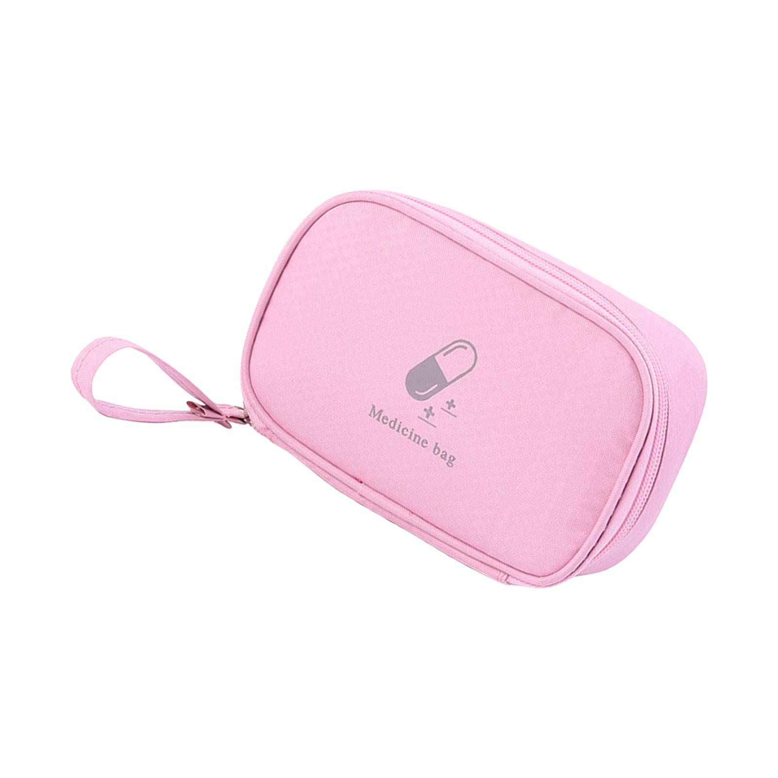 

Портативные сумки первой помощи пустые дорожные сумки для лекарств органайзер для медицинских принадлежностей для путешествий автомобиля дома кемпинга офиса розовый