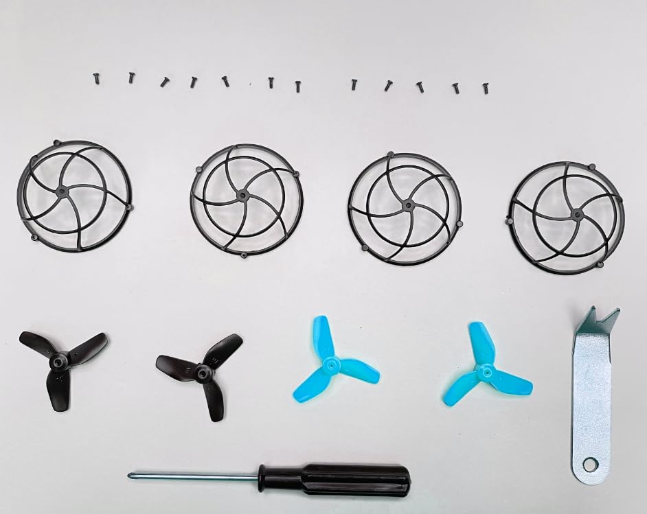 

Holy Stone HS420 Drone Propellers x 4 Propeller Guards x 4 Blue синій