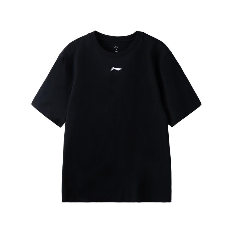 Li-Ning Loose Short Sleeve Cultural Shirt T-Shirt Comfortable Versatile Breathable Straight Leg Pants Casual Sports Suit Men suit W773-1+W827-1