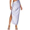 2024 European & American Glitter High-End Swimsuit with Hollow-Out Design & Skirt Set for Beach Vacations