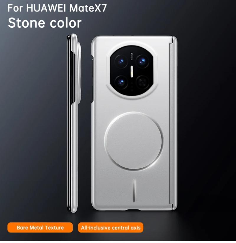 Case For Huawei Mate X7 X6 Magsafe Electroplated Frosted Magnetic Hard PC Cover For Mate X7 X6 X5 Shockproof Hinge Phone Shell
