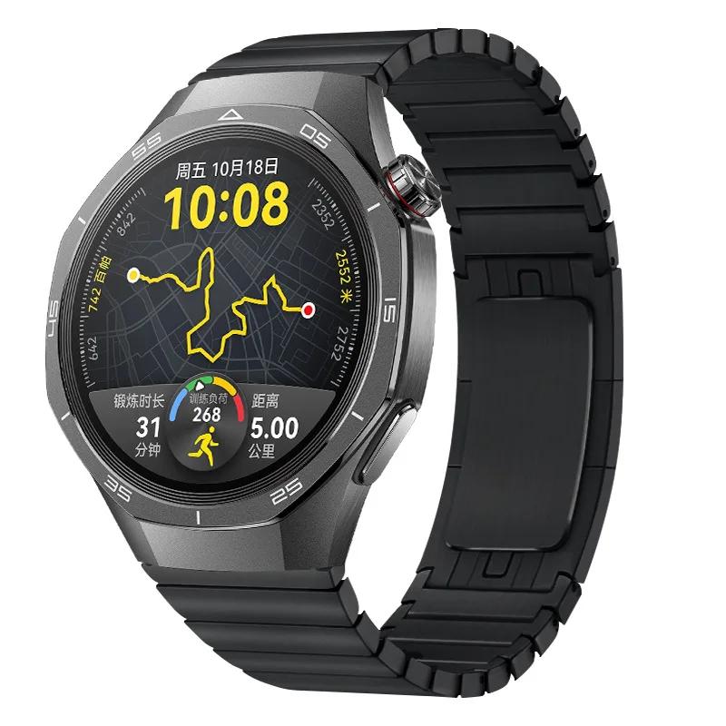 22mm WatchBand For Huawei Watch GT5 5Pro 46mm Strap Metal Stainless Steel Bracelet For Huawei Watch 3 4 4Pro GT 5 4 3 2 2e Band