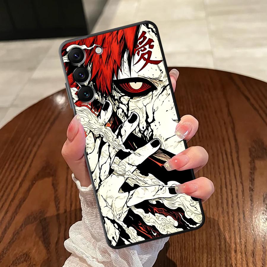 Anime Cool Gaara Soft Back Phone Cover Case for Samsung Galaxy A16 A21s A24 A31 A51 A52 A54 A71 A12 A13 A14 A15 A72 A73 A22 A23
