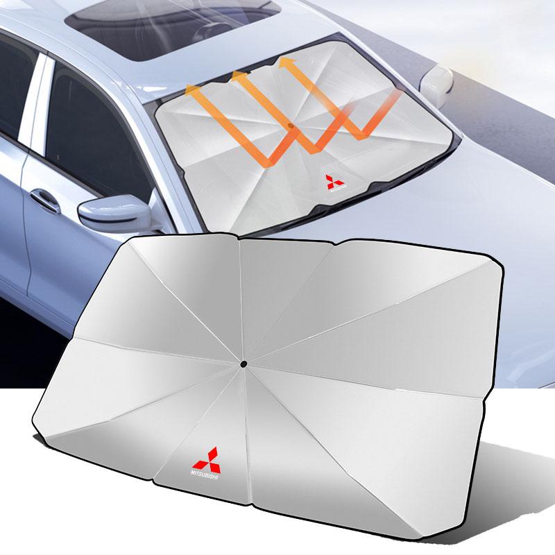 Car Heat Insulation Foldable Sun Umbrella Windshield UV Protection Sunshade For Mitsubishi Mirage G4 KU8