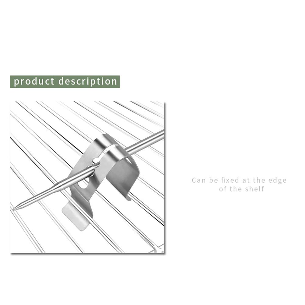 4 ks Klip na sondu masového teploměru 3 otvory Klipy na gril Držáky teploměru na grilování