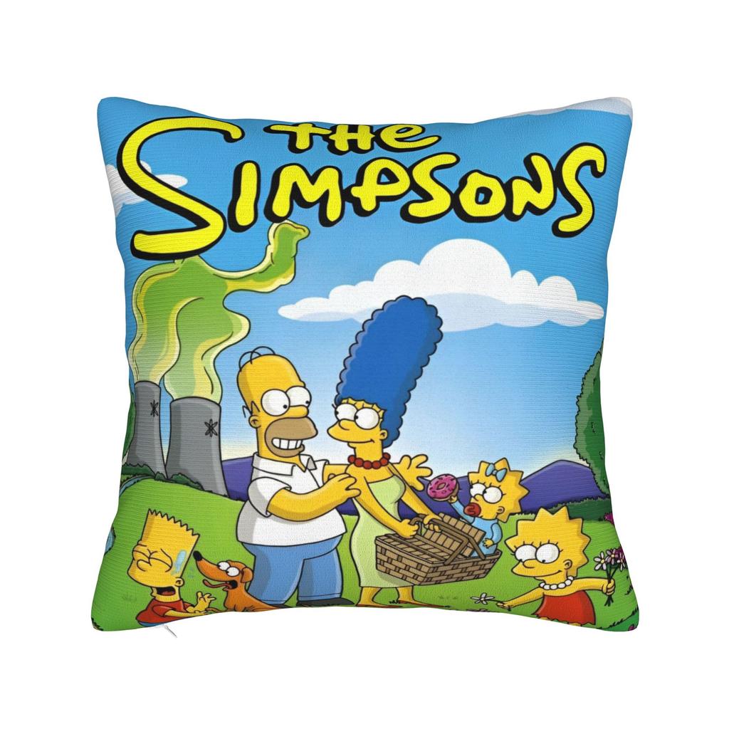 ציפיות לכריות נוי הפנים של S-Simpsons אביזרים לבית כיסוי ציפית לכרית זריקה עם רוכסן גדלים מרובים
