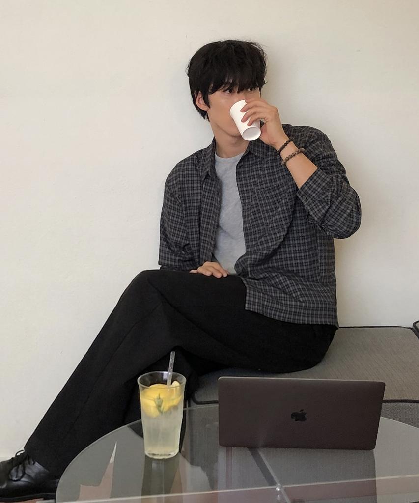 THEY Plaid Check Shirt_2 Color