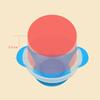 Infant Feeding Bowl Strong Suction Base with Temperature Sensing Spoon Safe for Baby Learning To Eat Independently