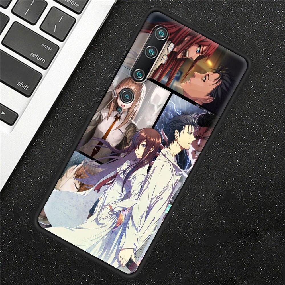 Steins Gate Okabe Anime Manga Hülle für Xiaomi Mi Poco X3 NFC M3 Pro Note 10 Lite 11 10T Pro 5G 9T Weiche Handy Coque Schwarze Hülle