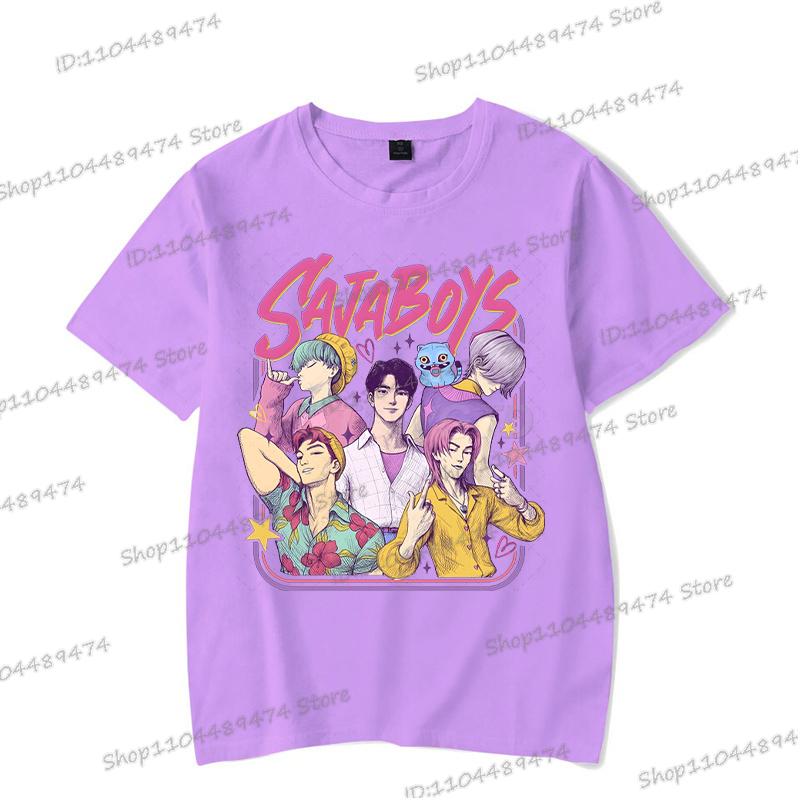Hip Hop KPop Demon Hunters Women Streetwear T-shirts Casual Classic 2025 Summer Short Sleeves T Shirt Men Korean Anime Tees
