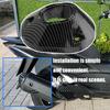 Universal Motorcycle Tailpipe Exhaust Port Guard Fit for CLICK160 Models ABS Construction Enhanced Safety Carbon Texture