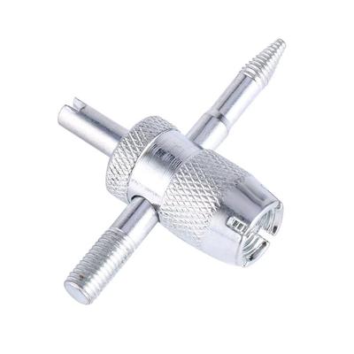 Qiilu 4 Way Valve Core Tool Tire Valve Stem Core Repair Remover Tool 1pcs