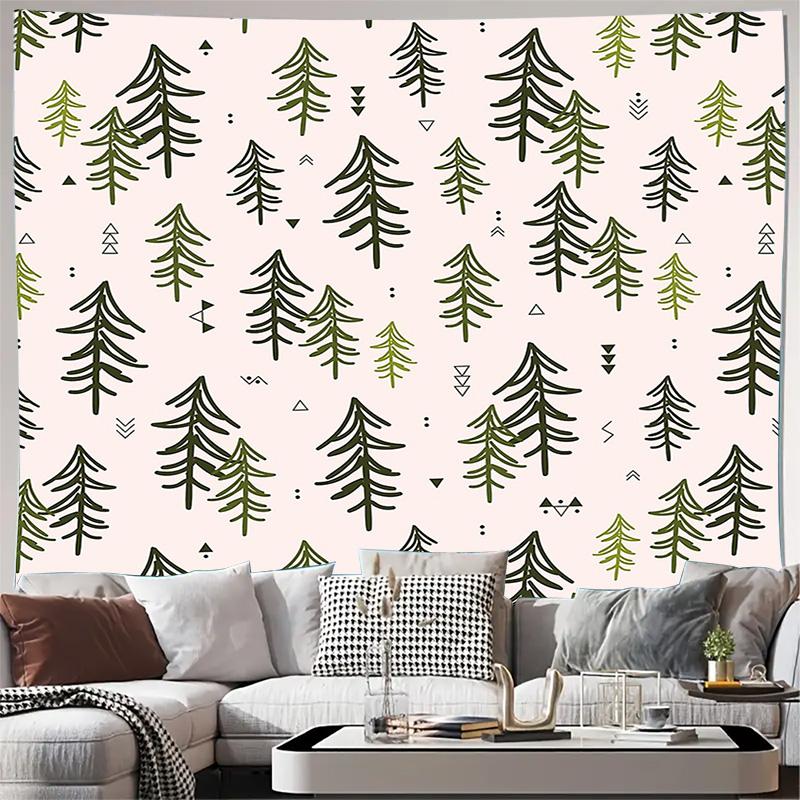 

Boho Tapestry Wall Hanging Aesthetic Room Decor Nature Tree Pattern Dorm Wall Art Home Textile Large Size 74x94cm(29x37in)